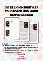 Vorschau - Arbeitsblätter - Die Religionskritiker Feuerbach und Marx - Deckblatt