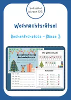 Vorschau - Arbeitsblätter - Rechenfrühstück für die Weihnachtszeit (Klasse 3) - Deckblatt