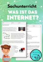 Vorschau - Arbeitsblätter - Internet: Text und Arbeitsblatt - Deckblatt