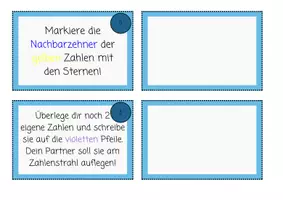 Vorschau - Präsentationen/Tafelbilder - Zahlenstrahl Legematerial: Orientierung im Zahlenraum 100 - Seite 2