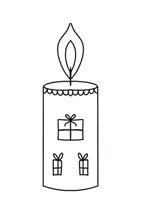 Vorschau - Mal- und Bastelvorlagen - Ausmal- und Fensterbilder Kerzen, zum basteln und ausmalen - Seite 3