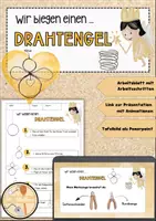 Vorschau - Arbeitsblätter - Drahtengel - Werken & Gestalten - Deckblatt