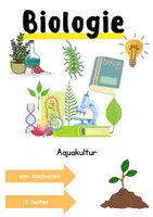 Vorschau - Unterrichtsreihen - Aquakultur Informationen und Arbeitsblätter - Deckblatt