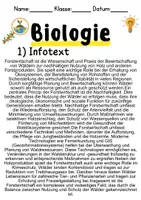 Vorschau - Unterrichtsreihen - Forstwirtschaft Informationen und Arbeitsblätter - Seite 1