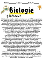 Vorschau - Unterrichtsreihen - Infektionskrankheiten Informationen und Arbeitsblätter - Seite 1