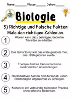 Vorschau - Unterrichtsreihen - Klonen Informationen und Arbeitsblätter - Seite 3