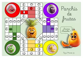 Vista previa - Juegos / Gamificación - Tableros de juegos de mesa de frutas - Portada