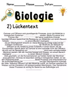 Vorschau - Unterrichtsreihen - Osmose und Diffusion Informationen und Arbeitsblätter - Seite 2