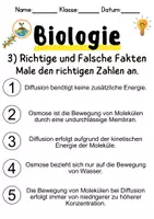 Vorschau - Unterrichtsreihen - Osmose und Diffusion Informationen und Arbeitsblätter - Seite 3