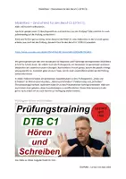 Vorschau - Unterrichtsreihen - Lernen mit Uwe: Deutsch-Test für den Beruf C1 Hören und Schreiben - Deckblatt