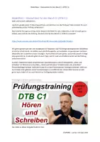 Vorschau - Unterrichtsreihen - Lernen mit Uwe: Deutsch-Test für den Beruf C1 Hören und Schreiben - Deckblatt