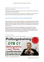 Vorschau - Unterrichtsreihen - Lernen mit Uwe: Deutsch-Test für den Beruf C1 Schreiben Englischkurs - Deckblatt