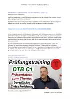 Vorschau - Unterrichtsreihen - Lernen mit Uwe: Deutsch-Test für den Beruf C1 Sprechen I berufliche Entscheidung - Deckblatt