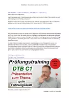 Vorschau - Unterrichtsreihen - Lernen mit Uwe: Deutsch-Test für den Beruf C1 Sprechen I gute Führungskraft - Deckblatt