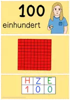 Vorschau - Fördermaterial/Inklusion - Zahlenposter - Gebärdensprache 100-1000 (2 Versionen) - Seite 2