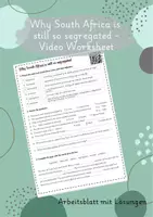 Vorschau - Arbeitsblätter - Why South Africa is still so segregated - Video Worksheet - Deckblatt