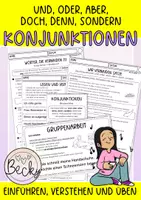 Vorschau - Arbeitsblätter - Konjunktionen einführen und üben - Deckblatt