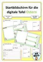 Vorschau - Präsentationen/Tafelbilder - interaktiver Starbildschirm digitale Tafeln Ostern - Deckblatt