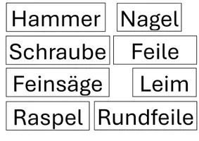 Vorschau - Präsentationen/Tafelbilder - Memory-Spiel Holzwerkstatt - idealer Einstieg - Seite 2
