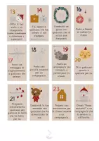 anteprima - Flashcard - Calendario dell'avvento con sfide gentili - Pagina 1