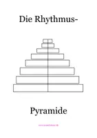 Vorschau - Arbeitsblätter - Rhythmus-Pyramide zum Ausfüllen - Deckblatt