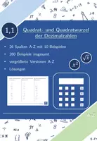 Vorschau - Arbeitsblätter - Quadrat- und Quadratwurzel der Dezimalzahlen | Mathematik | 26 Spalten - Deckblatt