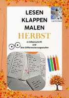 Vorschau - Arbeitsblätter - Paket Lese-Klapp-Mal-Blätter: Herbst - Deckblatt