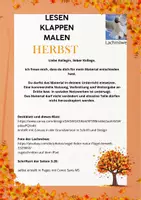 Vorschau - Arbeitsblätter - Paket Lese-Klapp-Mal-Blätter: Herbst - Seite 1