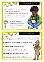 Vorschau - Anderer Materialtyp - Aufsatz – Sinnvolle Sätze (18 Karteien & passende Kopiervorlagen) - Seite 1