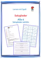 Vorschau - Spiele - Satzglieder: Materialpaket 2 - Deckblatt