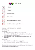 Vorschau - Spiele - Satzglieder: Materialpaket 2 - Seite 1