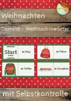Vorschau - Spiele - Weihnachten - Domino - Winterwörter - Deckblatt