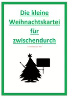 Vorschau - Arbeitsblätter - Weihnachtskartei für zwischendurch und Kreuzworträstel #lmpadventskalender2019 - Deckblatt