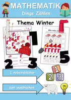 Vorschau - Arbeitsblätter - Winter Zählen/Mathematik - Klasse 1 und 2 - Deckblatt