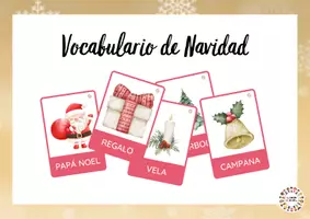 Vista previa - Tarjetas / Manipulativos - Vocabulario Navidad - Portada