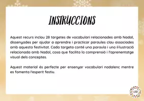 Vista previa - Tarjetas / Manipulativos - Vocabulari Nadal - página 1