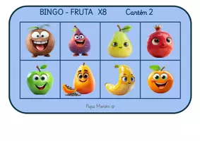 Vista previa - Juegos / Gamificación - BINGO FRUTA X8 - página 2