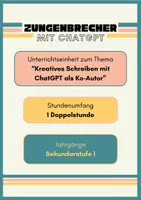 Vorschau - Arbeitsblätter - Künstliche Intelligenz "KI" - Zungenbrecher mit ChatGPT - Deckblatt