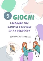 anteprima - Materiale di supporto/inclusione - 5 giochi per lavorare VERGOGNA -Educazione emotiva - Pagina di copertina