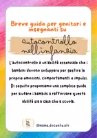 anteprima - Esercizi - Autocontrollo nell'infanzia - Breve Guida - Pagina di copertina