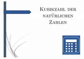 Vorschau - Arbeitsblätter - Kubikzahl der natürlichen Zahlen | Mathematik | 26 Spalten - Seite 1