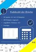 Vorschau - Arbeitsblätter - Kubikzahl der Brüche | Mathematik | 26 Spalten - Deckblatt