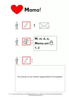 Vorschau - Arbeitsblätter - Lesen mit Bild-Symbolen: Brief - Deckblatt