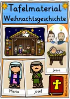 Vorschau - Poster - Weihnachtsgeschichte Bibel Religion TAFELMATERIAL - Deckblatt
