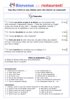 Vorschau - Stundenentwürfe - Materialpaket "Au marché & au restaurant" - Deckblatt