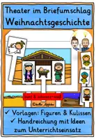 Vorschau - Spiele - Weihnachtsgeschichte nachspielen - Theater im Briefumschlag - Deckblatt