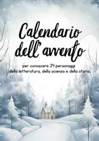 anteprima - Schede informative - Calendario dell'avvento da stampare - "Personaggi famosi" - Pagina di copertina