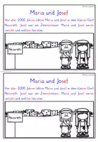 Vorschau - Arbeitsblätter - Biblische Weihnachtsgeschichte Religion Klasse 1-2 LESEHEFT - Seite 2