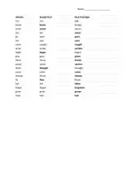 Vorschau - Arbeitsblätter - Irregular Verbs Test - Seite 1