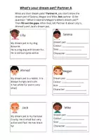 Vorschau - Arbeitsblätter - Speaking activity - für den Anfangsunterricht - Deckblatt